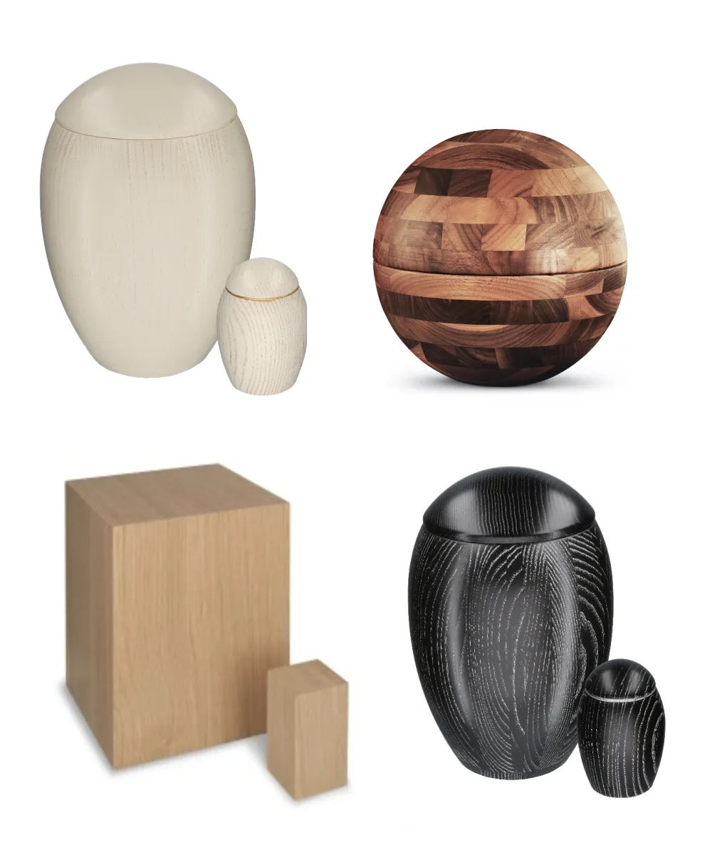 Houten urnen