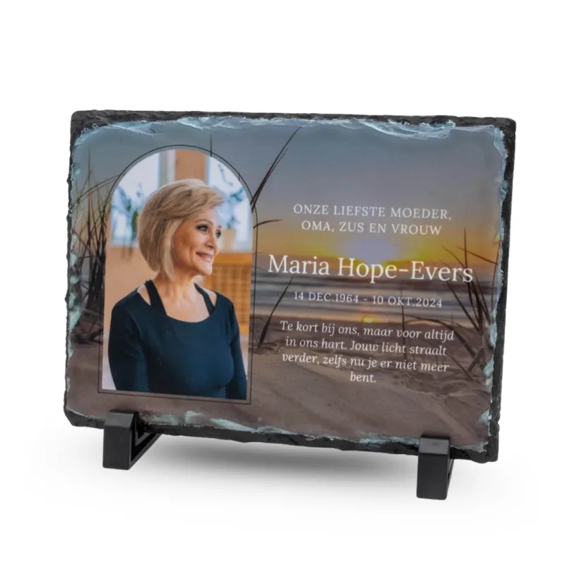 Gedenktegel Rechthoek 20×15 (liggend) - Mat