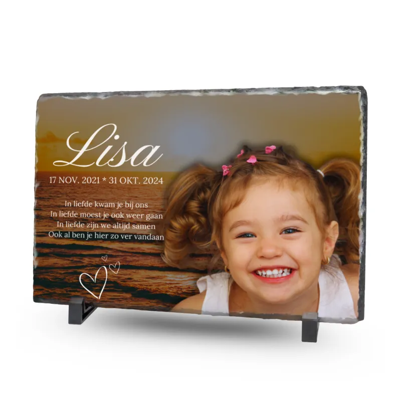 Gedenktegel Rechthoek 20x30 (liggend) - Blinkend