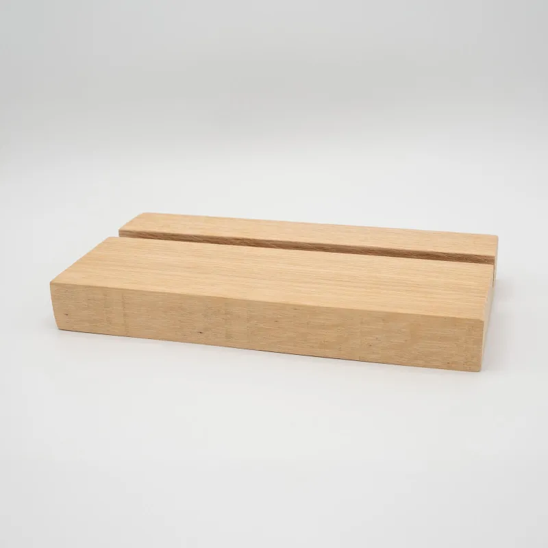 Houten voet - Gedenktegel Rechthoek en vierkant