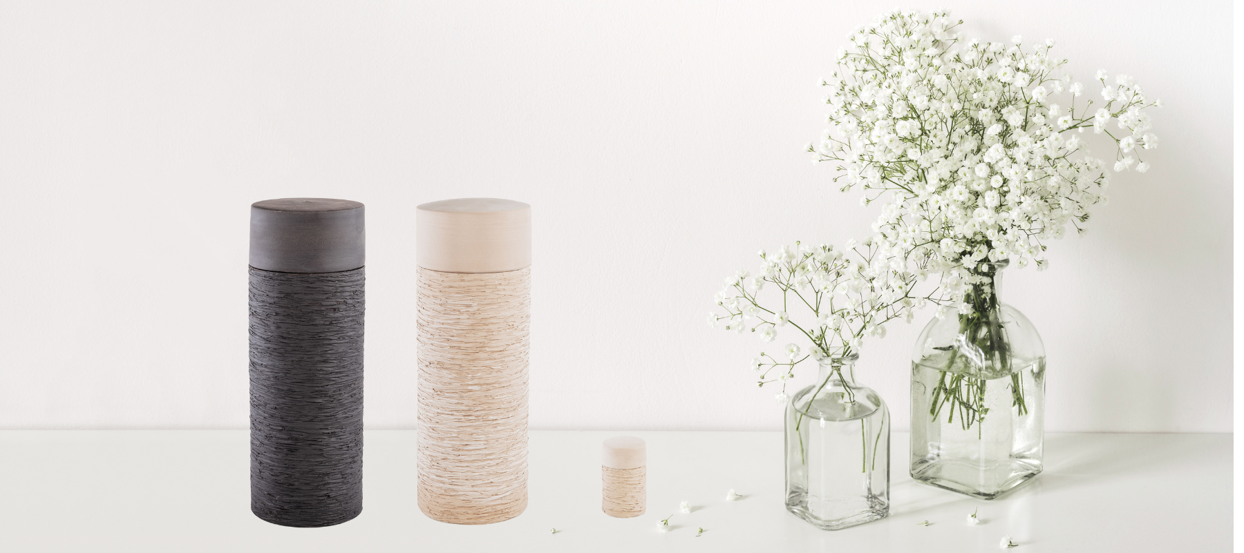 Nieuwe keramische urnen DWI collection