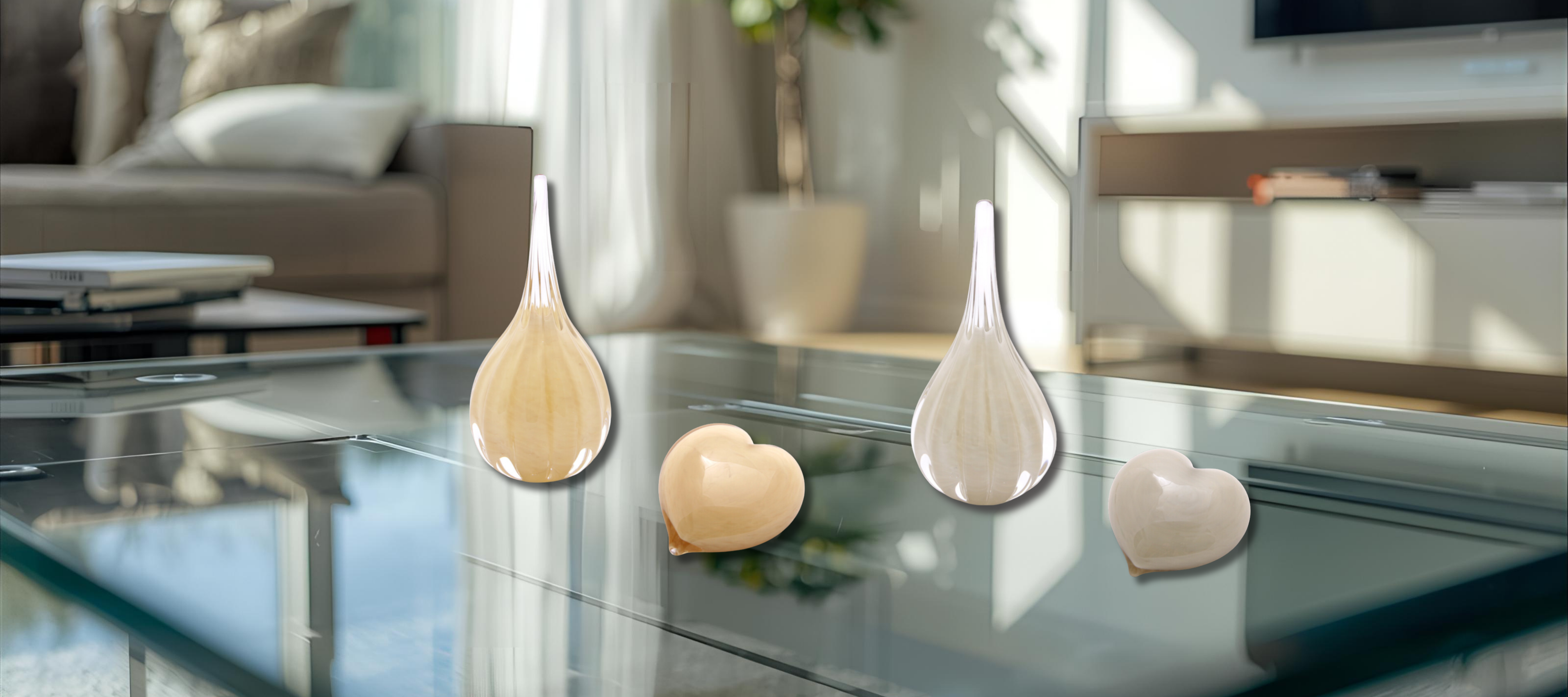 Nieuwe mini-urnen in kristalglas